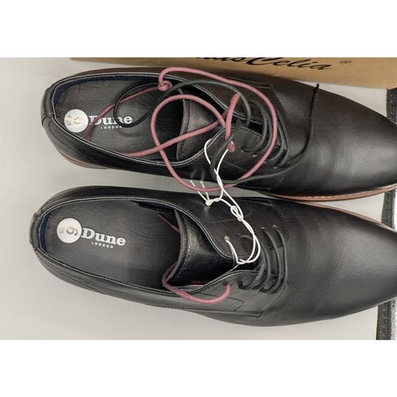 Dune London Suffolks Men's Oxford Shoes Size 9M, Black Leather F08 - Picture 8 of 14